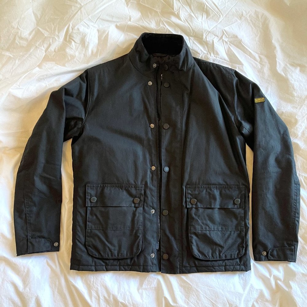 Barbour International Black Wax Jacket (S)